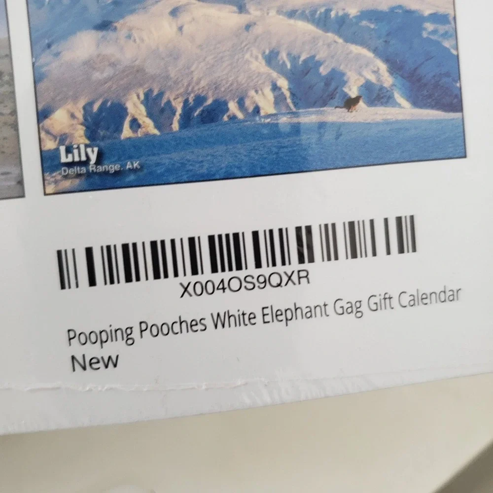 Pooping Pooches 2026 Wall Calendar Funny Dog Gag Gift White Elephant Humor